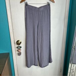 Intimately Free People lounge great texture wide leg crop pants tuxedo strip